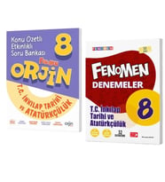 FENOMEN YAYINLAR Orjin 8 T.C. İnkılap Tarihi Ve Atatürkçülük Konu Özetli Etkinlikli Soru Bankası + D