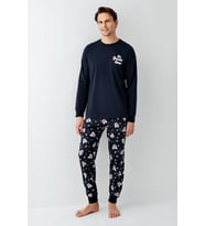 Roly Poly Erkek Aile It's Movie Time %100 Pamuk Uzun Kollu Pijama Takım
