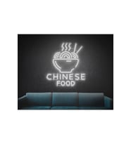 CHINESE FOOD Yazılı ve Şekilli Neon Tabela