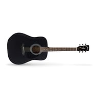 Cort AD810E-BKS Elektro Akustik Gitar Siyah Renk, Satin Bitiş, Ladin Kapak, Dahili Preamp ve Akort Cihazı