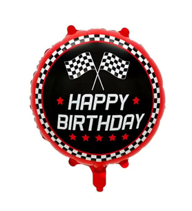 Damalı Happy Birthday Folyo Balon 1 Adet