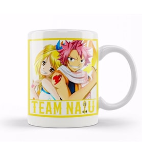 Fairy Tail Team NaLu Natsu Lucy Kupa Bardak Porselen