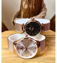 Reward Rose Gold Hasır Kordon Klasik Rakamlı Model Sevgili Çift Kol Saatleri