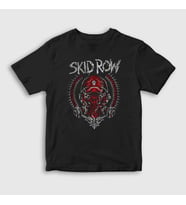 Presmono Unisex Çocuk Siyah Gas Mask Skid Row T-Shirt 430652tt