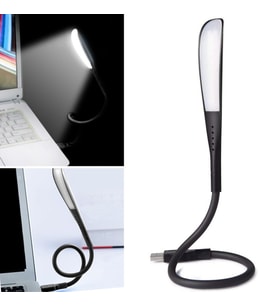 USB Girişli 14 Ledli 3 Kademeli Dokunmatik Masa/Kitap Okuma Lambası Ledi Siyah (5680)