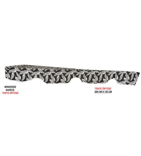 TENTE Salıncak Tentesi Gölgelik 3 Kişilik Tente Gölgelik 200x130 CM-SİYAHTÜY