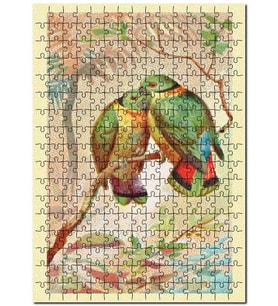 Cakapuzzle Swindern'in Aşk Kuşu Puzzle Yapboz MDF (Ahşap) (120 Parça)