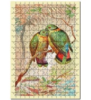 Cakapuzzle Swindern'in Aşk Kuşu Puzzle Yapboz MDF (Ahşap) (120 Parça)