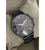 Özel Saat Kutusu ile Erkek Kol Saati Metal Kordon Siyah Rose Gold Renkli Arkadasa Babaya Abiye Kardese Dayıya Amcaya Sevgiliye Kocaya Enişteye Ese Hanıma Dedeye Sevdiklerinize Aile Dogum Gunu Özel Gün Yildonumu Hediyelik Avantajlı Ürün Hediyelik
