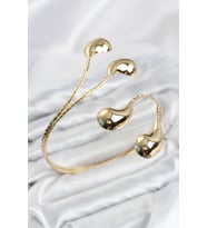 Pazu Bileklik Gold Renk Pirinç Damla Model