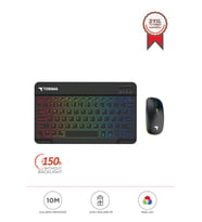 Torima TMK-09 Siyah Şarj Edilebilir RGB Işıklı Kablosuz Klavye Mouse Seti