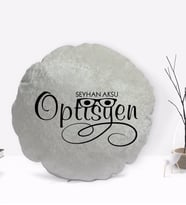BK Gift Kişiye Özel İsimli Optisyen Tasarımlı Dekoratif Kırlent Yastık-2