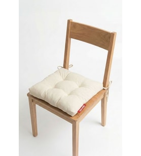 Pofuduk Sandalye Minderi Bağcıklı 40x40 cm Yıkanabilir Dekoratif Mutfak Bahçe Piknik Minderi