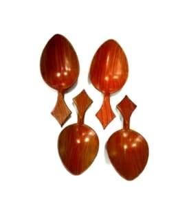 Oyun Kaşığı Kısa Saplı Kına Gecesi Kaşığı Yumurta Kaşığı 4 Adet (Renksiz)