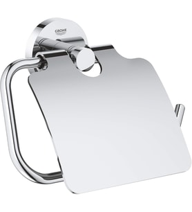 Grohe Essentials Tuvalet Kağıtlığı Kapaklı, Beyaz