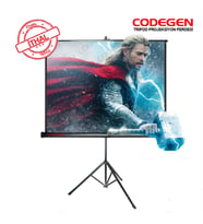 Codegen TX-20 TRIPOD PROJEKSİYON PERDESİ 200X200 (Arkası Siyah Fonlu - Taşınabi - HPSBYI7312-5