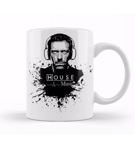 Dr House Music Kupa Bardak Porselen
