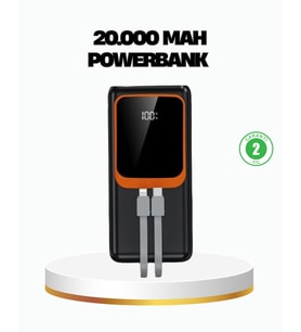 20000 Mah 22.5W Hızlı Şarjlı Kompakt Çoklu Kablo Çıkışlı