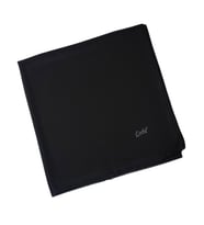 Enba Büyük Boy Şifon Düz Renk Eşarp – 140x140 cm (Siyah)