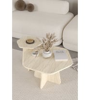 HEXA 2 li Orta Sehpa Seti, Bohem Yan Sehpa, İskandinav Stili 72 cm
