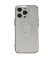 Apple iPhone 14 Pro Kılıf Santa Lens Silikon - Şeffaf