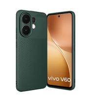 Vivo V60 5G Auto Focus Karbon Kapak - Koyu Yeşil
