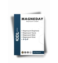 Magneday Magnezyum Complex 60 Kapsül-bisiglinat I Taurat I Malat I Sitrat I B6 Vitamini