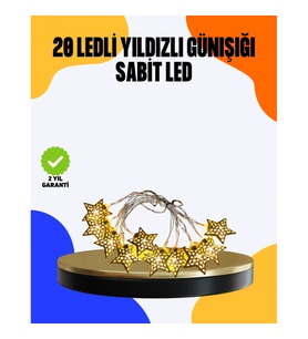 Mey İthalat® Yıldız Led Işık 5 Metre Dekoratif Aydınlatma Günışığı