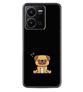 Vivo Y35 Kılıf Resimli Desenli Silikon Platinium Series Uyuyan Köpek 1875