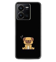 Vivo Y35 Kılıf Resimli Desenli Silikon Platinium Series Uyuyan Köpek 1875