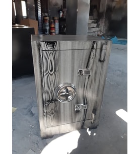 MyWondry Çelik Para Kasası 65 CM Siyah Eskitme Yangına Dayanıklı