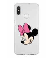 Xiaomi Mi 8 Uyumlu Kapak Minnie Mouse Tasarımlı Şeffaf Silikon Kılıf