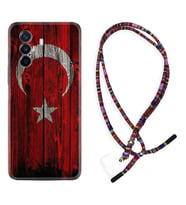 Huawei Nova Y70 Y90 Nova 9 SE  Kılıf Boyun Asklı Rasta Silikon Şanlı Türk Bayrağı 2 1317