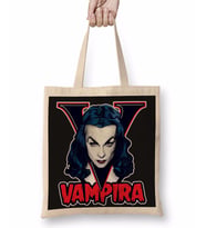 Vampira Vampir Bez Çanta Uzun Saplı