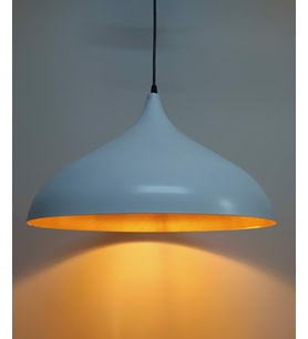 RİOLİGHT RETRO BEYAZ İÇİN ALTIN TEKLİ METAL SARKIT ÇAP: 43CM (Siyah)
