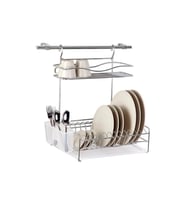 Geseus Home Borulu Askılı Bardaklık Tabaklık Bulaşıklık Krom  KB013k
