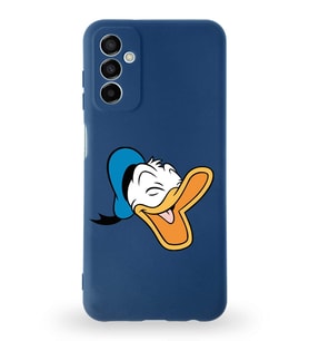 Samsung Galaxy A04s Uyumlu Lansman Kılıf Altı Kapalı İçi Kadife  Donald Duck-E Tasarımlı  Kapak (Şeffaf)