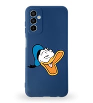 Samsung Galaxy A04s Uyumlu Lansman Kılıf Altı Kapalı İçi Kadife  Donald Duck-E Tasarımlı  Kapak (Şeffaf)