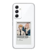 Samsung Galaxy A16 Uyumlu Chainsaw Man Anime Tasarımlı Şeffaf Telefon Kılıfı