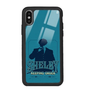 iPhone Xs Max Peaky Blinders Shelby Tasarımlı Glossy Telefon Kılıfı