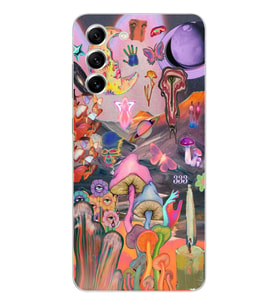 Samsung Galaxy S22 Uyumlu Aesthetic Desenli Şeffaf Telefon Kılıfı