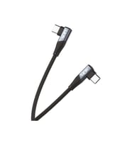 LİNKTECH K595 Safe Usb-C - Type-C USB 60W 90 Derece Şarj Kablosu (Siyah)