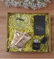 BK Gift Kişiye Özel İsimli DTF Cam Kahve Fincanı & Türk Kahvesi & Sigara Kutusu & Çakmak Hediye Seti-3, Sevgiliye Hediye, Arkadaşa Hediye, Doğum Günü Hediyesi