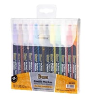 BRONS BR-4030 AKRİLİK MARKER KALEM İNCE UÇ 12'Lİ SET