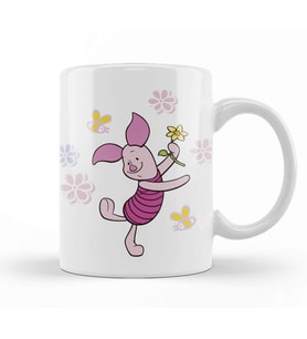 Winnie Pooh   Piglet 3 Kupa Bardak Porselen