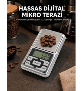 300 Gr Hassas Cep Terazisi Mavi Işıklı Lcd Ekranlı Yeni Nesil