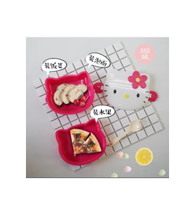 Hello Kitty Okul Beslenme Kabı Kutu Çatal Kaşık - Pembe