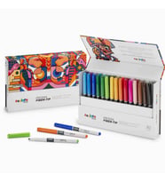 Carioca Plus Prisma Fiber Uçlu Keçeli Boya Kalemi 30'lu (Karışık)