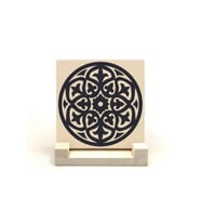 Barok Desen Baskılı Taş Masaüstlük 10X10
