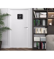 BK Home Mutfak Kapı Yönlendirme Levhası-1 (Siyah)